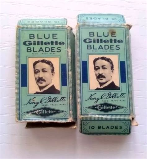 vintage gillette blade box for sale 